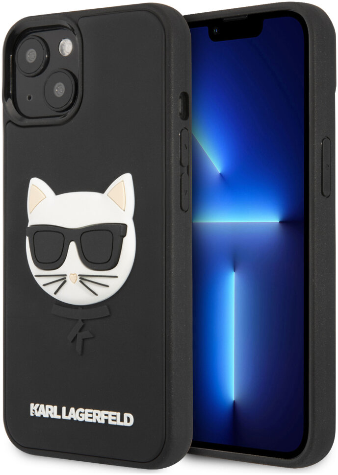 фото Чехол cg mobile karl lagerfeld 3d rubber choupette's head hard для iphone 13