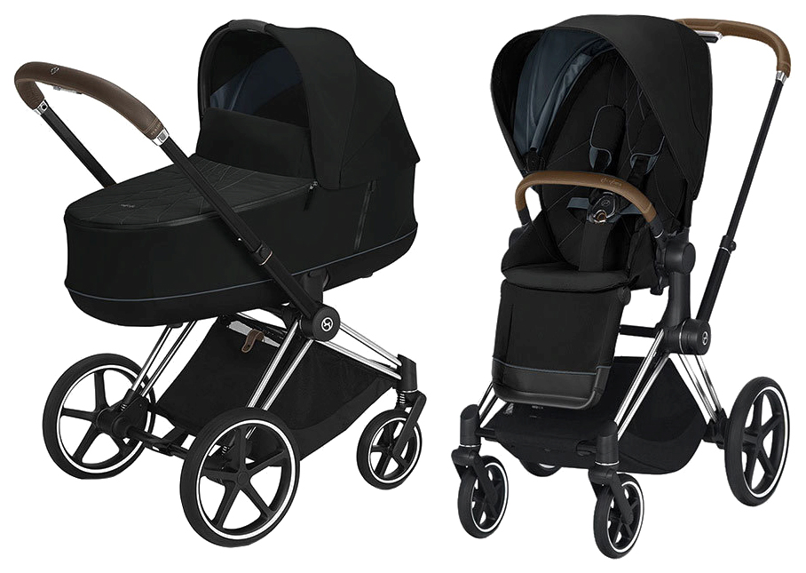 

Коляска Cybex priam iii 2 в 1 chrome / deep black 519002295 / 520000743 / 520000687, PRIAM III