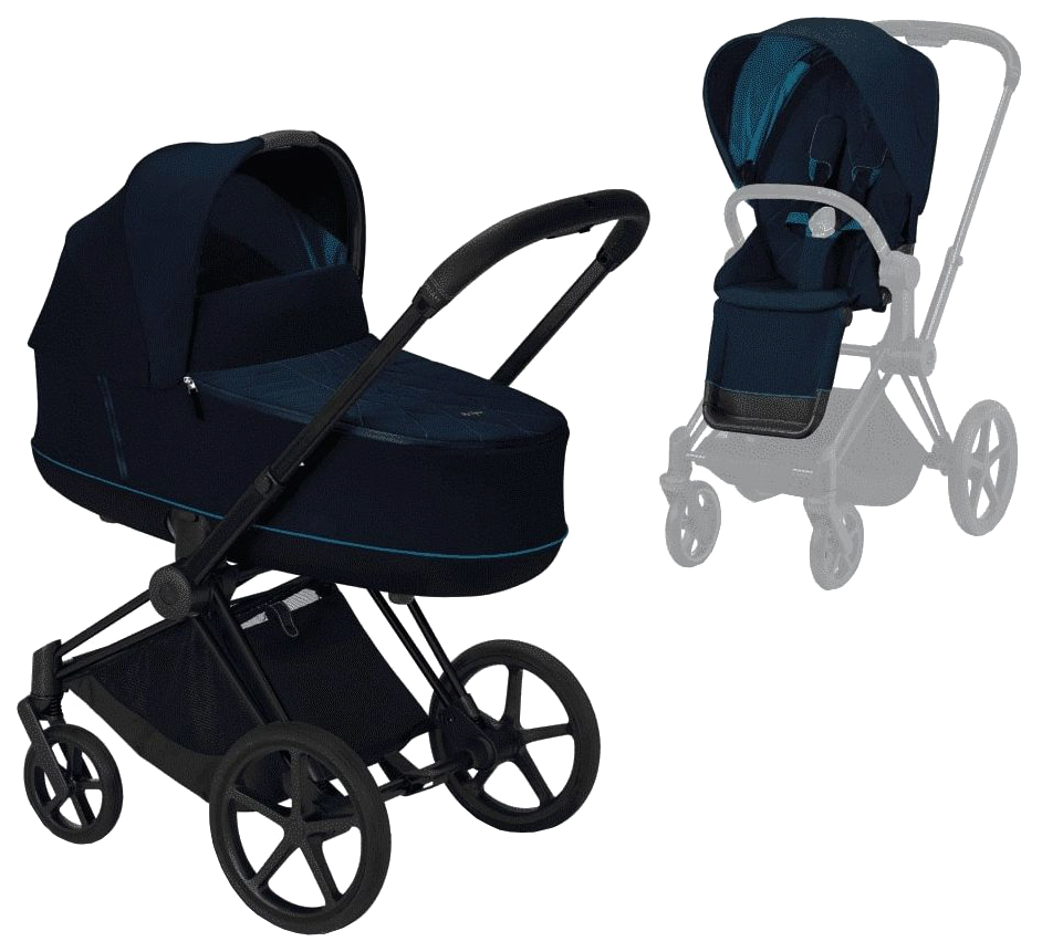 

Коляска Cybex priam iii 2 в 1 matt black / nautical blue 519002297 / 520000675 / 520000731, PRIAM III