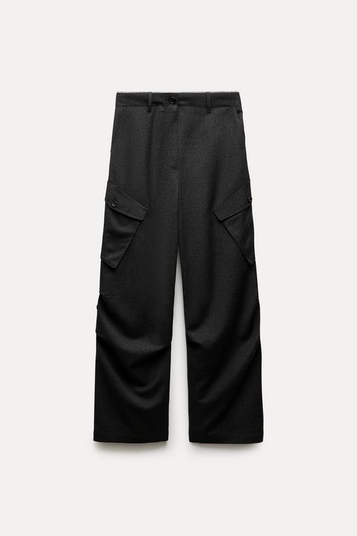 

Брюки женские ZARA 02266425 серые S, Серый, 02266425