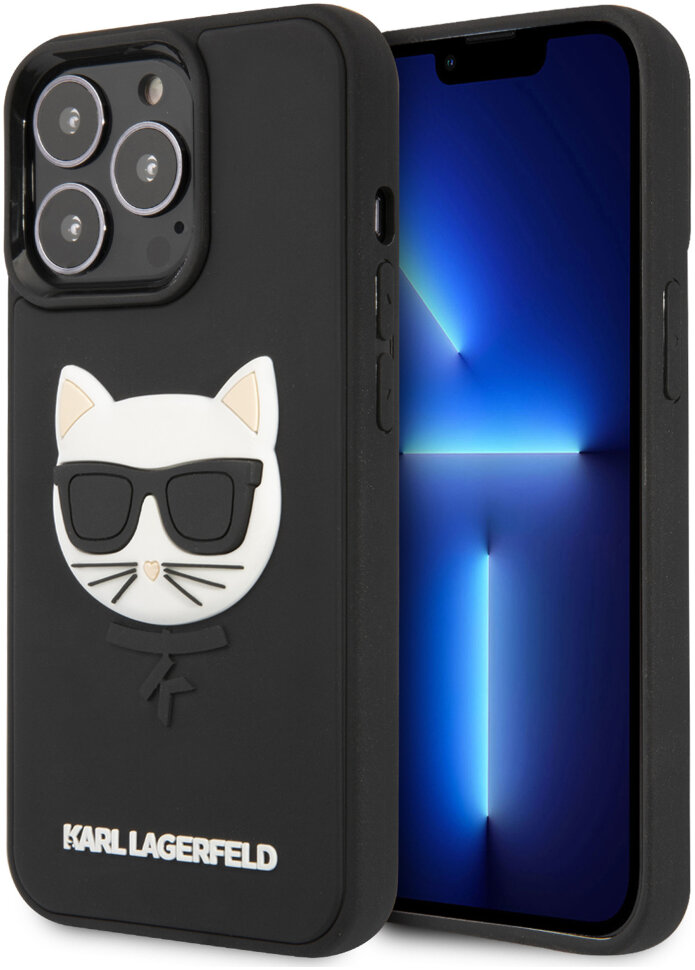 Чехол Karl Lagerfeld 3D Rubber Choupette's head Hard для iPhone 13 Pro Max