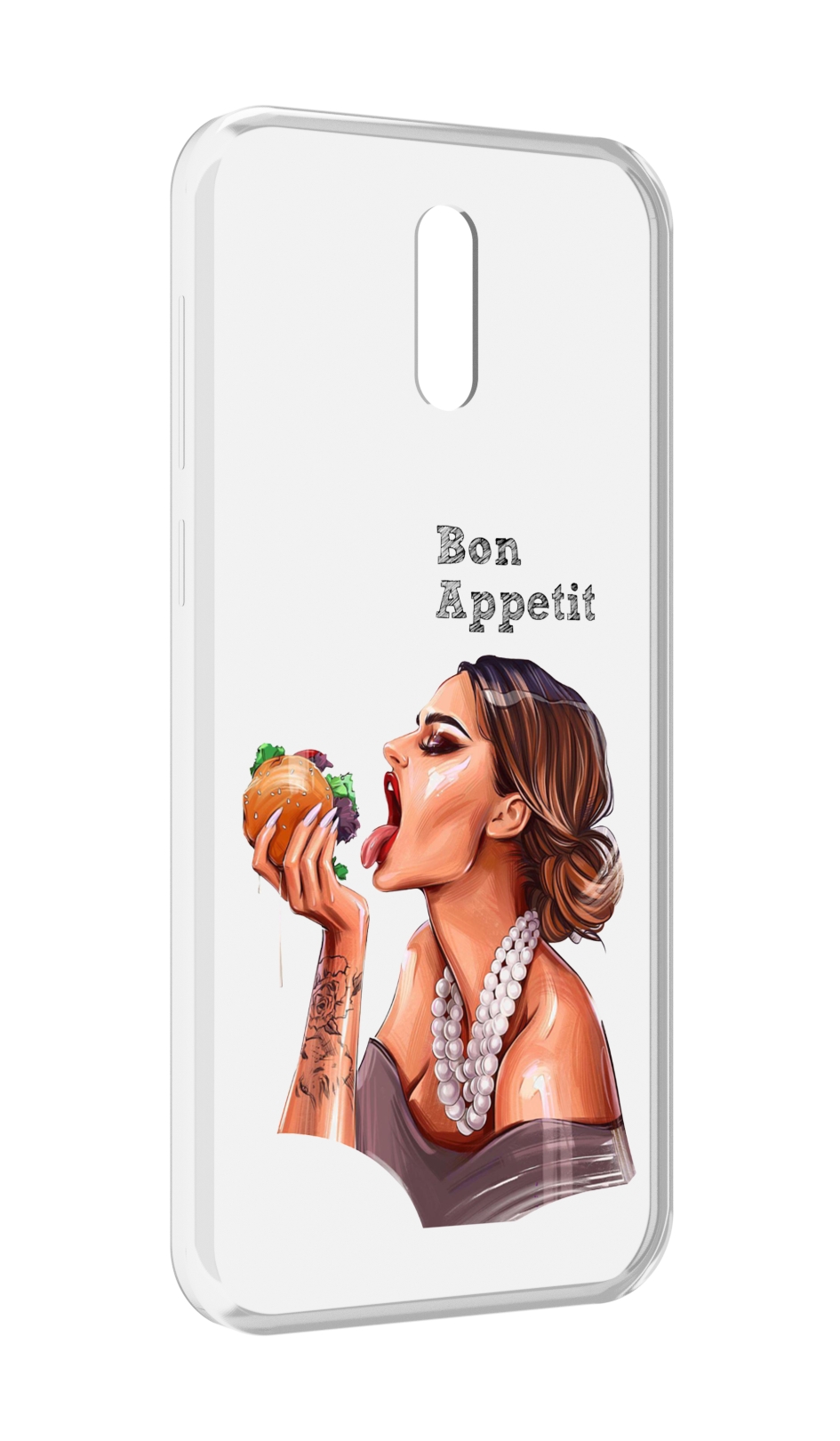 

Чехол MyPads Бон-аппетит для Alcatel 3L (2019), Прозрачный, Tocco