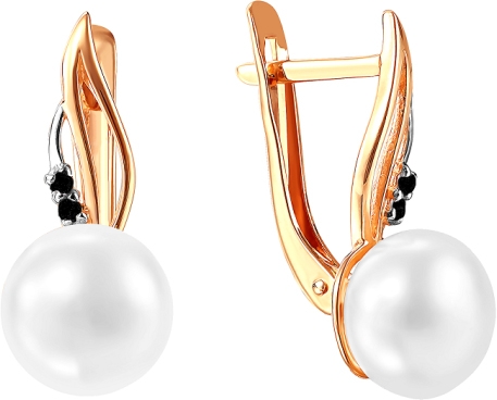 

Серьги женские из золота Примаэксклюзив 290-1-925РФЧ, жемчуг/фианит, 290-1-925РФЧ