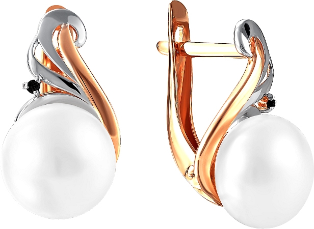 

Серьги женские из золота Примаэксклюзив 290-1-952РФЧ, жемчуг/фианит, 290-1-952РФЧ