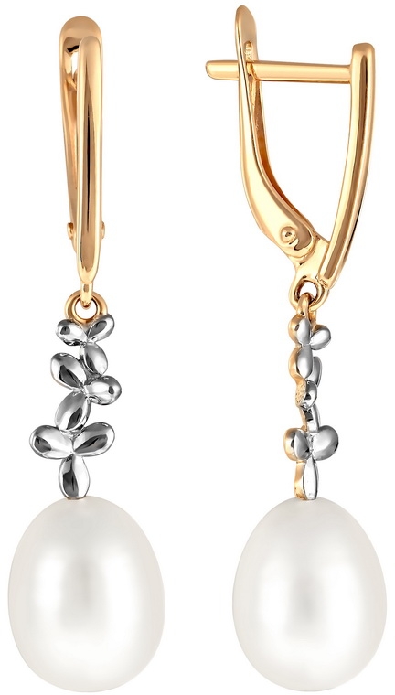 

Серьги женские из золота Примаэксклюзив 290-1-1066Р, жемчуг, 290-1-1066Р