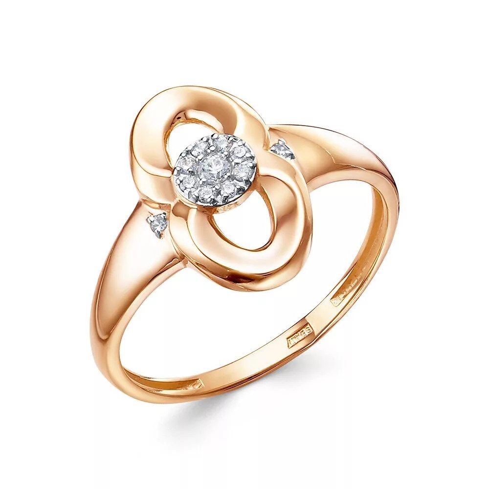 

Кольцо из золота р.  585Gold 301012631, фианит, 301012631