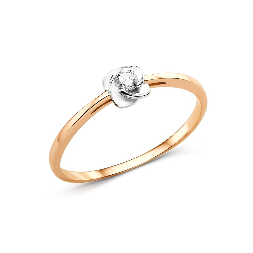 

Кольцо из золота р. , 585Gold 301012376, фианит, 301012376
