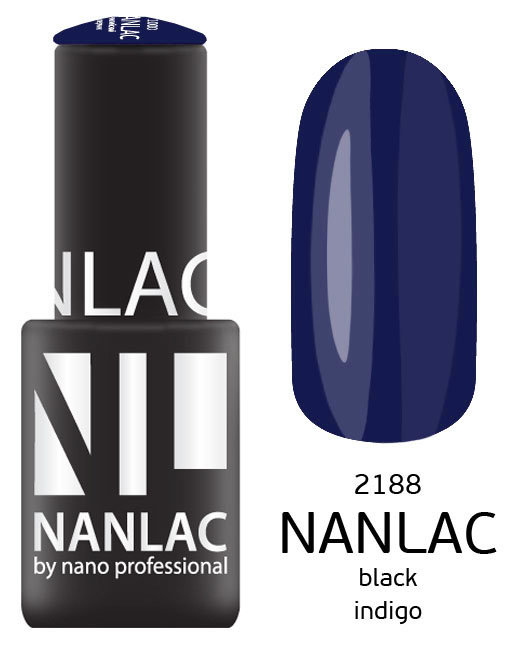 

Гель лак NANO PROFESSIONALNL 2188 black indigo 6 мл 536