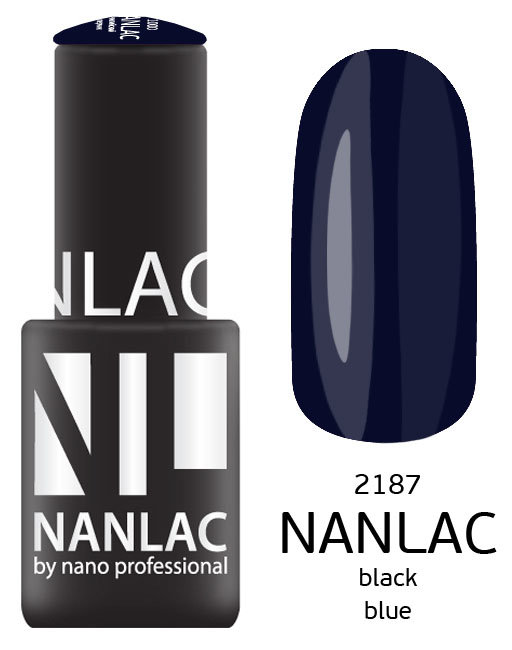 

Гель лак NANO PROFESSIONALNL 2187 black blue 6 мл 535