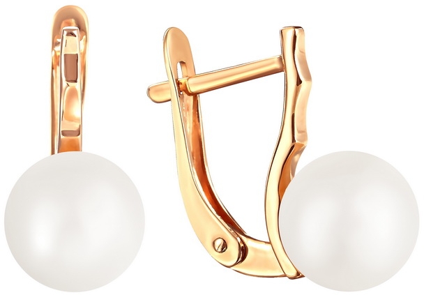 

Серьги женские из золота Примаэксклюзив 290-1-1059, жемчуг, 290-1-1059