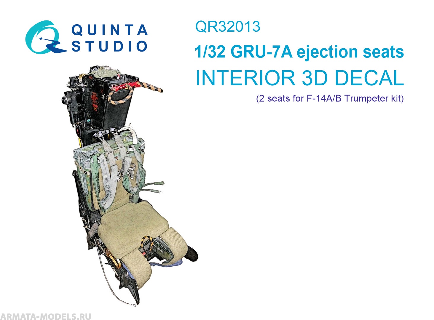 фото Qr32013 катапультируемые кресла gru-7a 2шт, для f-14a/b trumpeter quinta studio