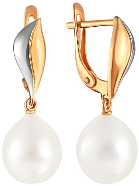 

Серьги женские из золота Примаэксклюзив 290-1-1044Р, жемчуг, 290-1-1044Р