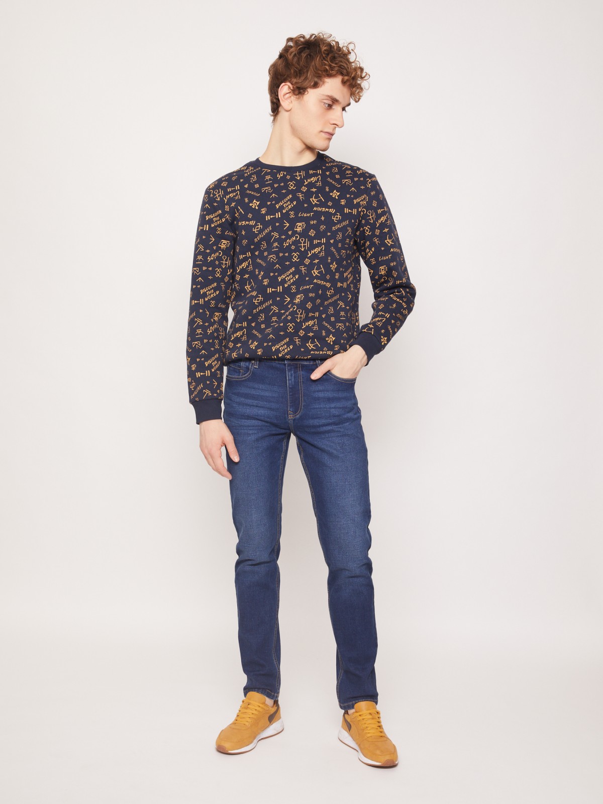 

Джинсы мужские Zolla z01132718902250D0 синие 33, z01132718902250D0