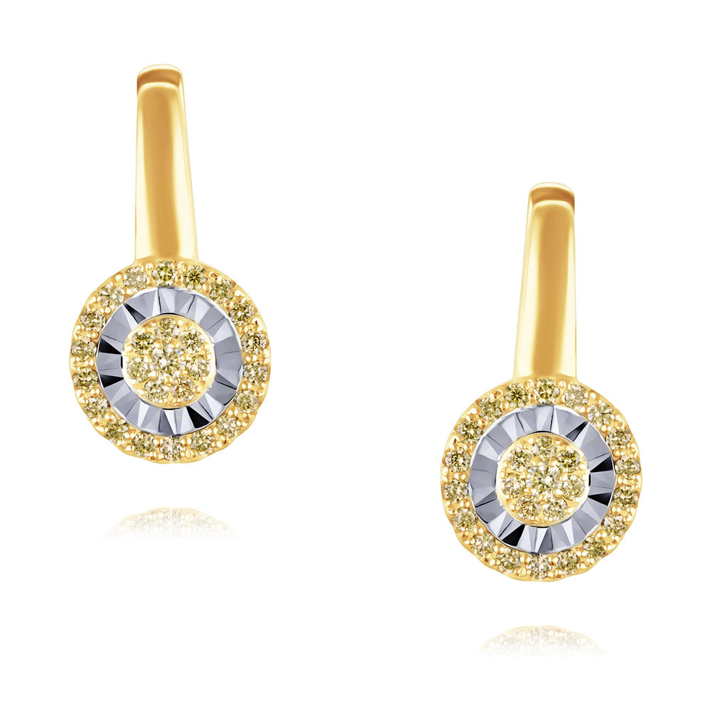 

Серьги из желтого золота ADAMAS 24041484/01-А557Д-426, бриллиант, 24041484/01-А557Д-426