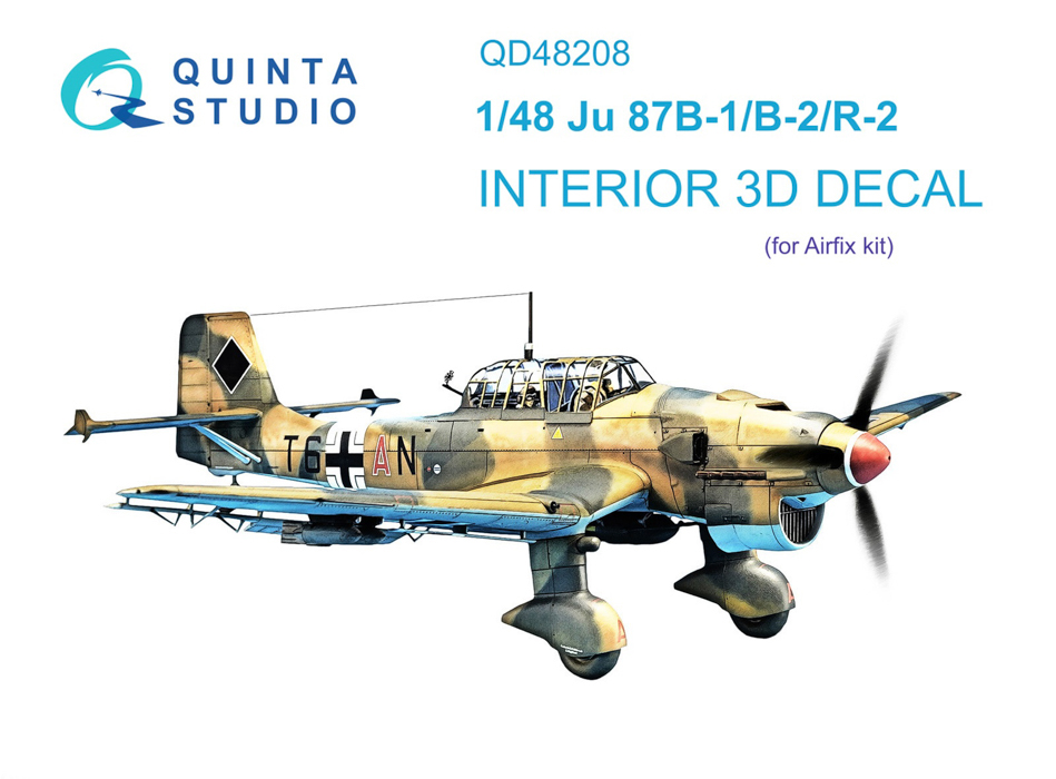 QD48208 3D Декаль интерьера кабины Ju 87B-1/B-2/R-2 Airfix