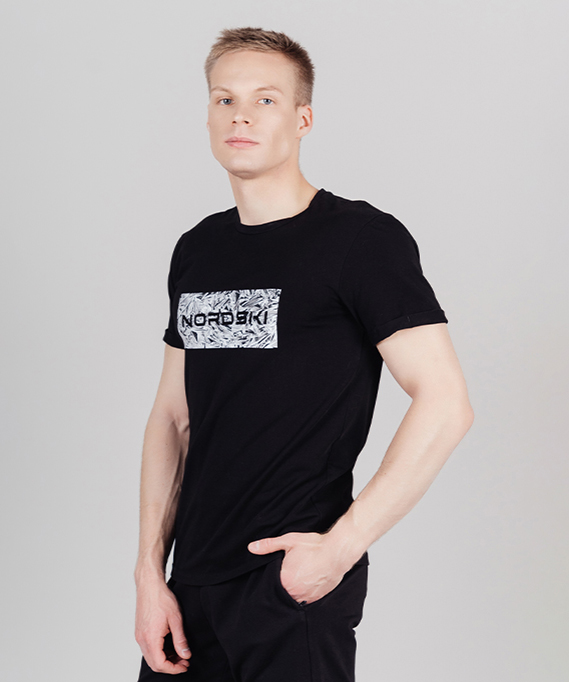 Футболка мужская NordSki Simple Logo черная 2XL 2630₽