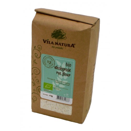 Мука ржаная био каменного жернового помола Vila Natura 2 пакета по 1 килограмму