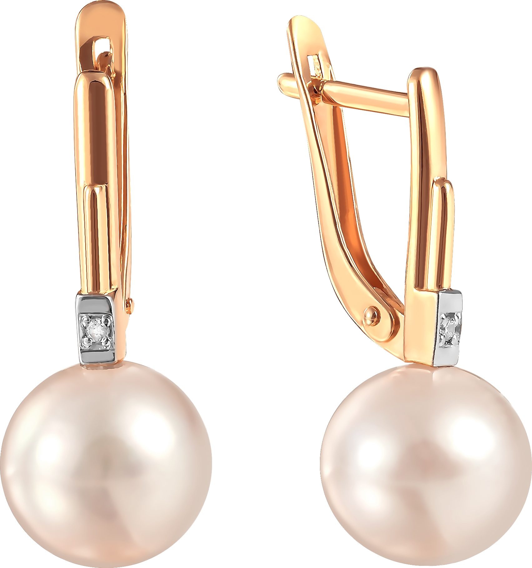 

Серьги женские из золота Примаэксклюзив 290-1-1013Р, жемчуг/фианит, 290-1-1013Р