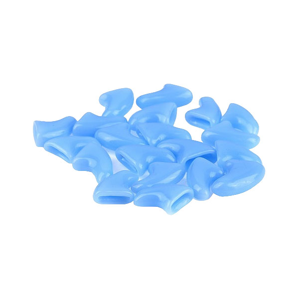 Антицарапки для кошек силиконовые от 4 до 7 кг размер M №6 голубые
