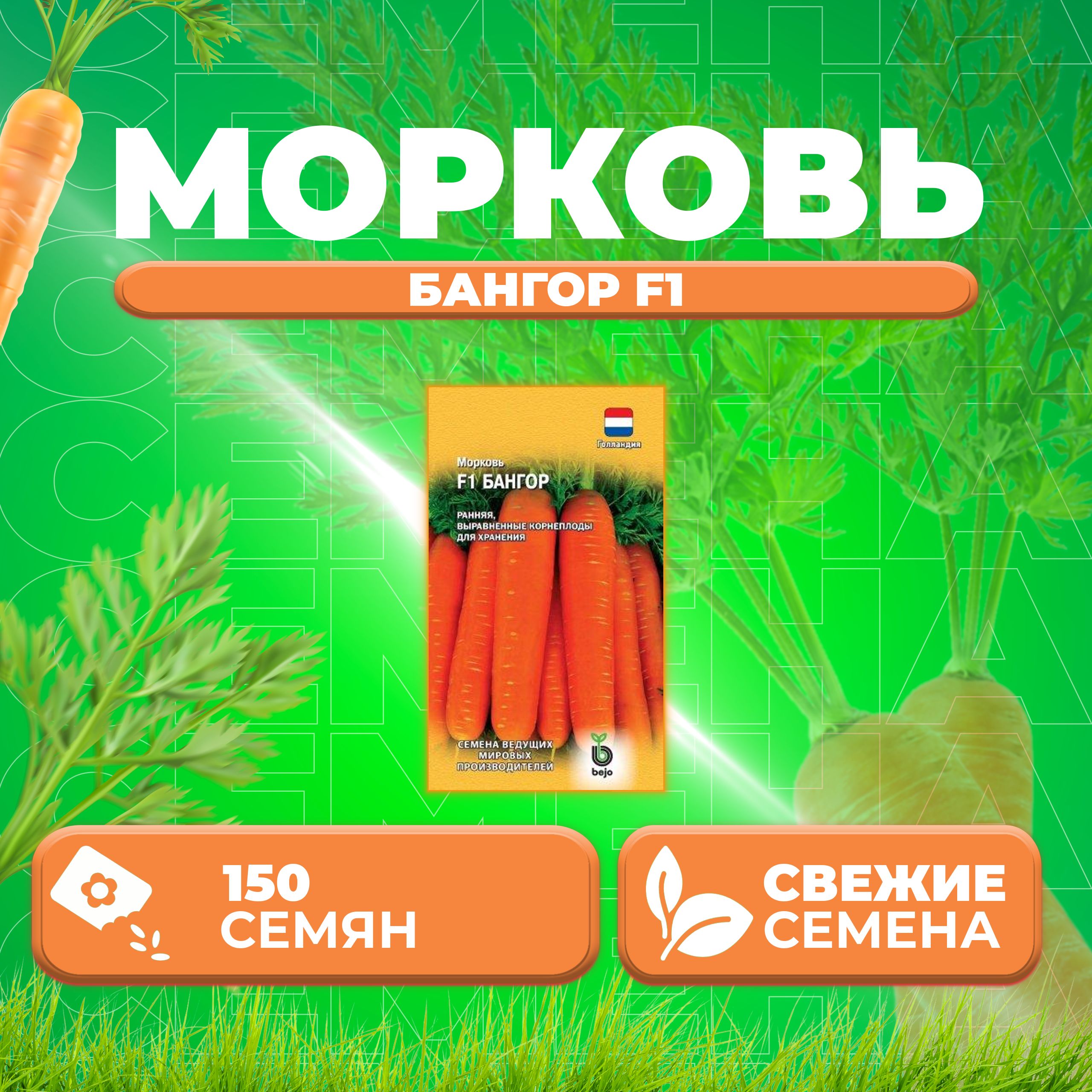 

Семена морковь Бангор F1 Гавриш 191224095-1 1 уп.