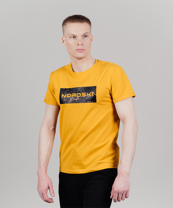 Футболка мужская NordSki Simple Logo желтая 2XL 2630₽