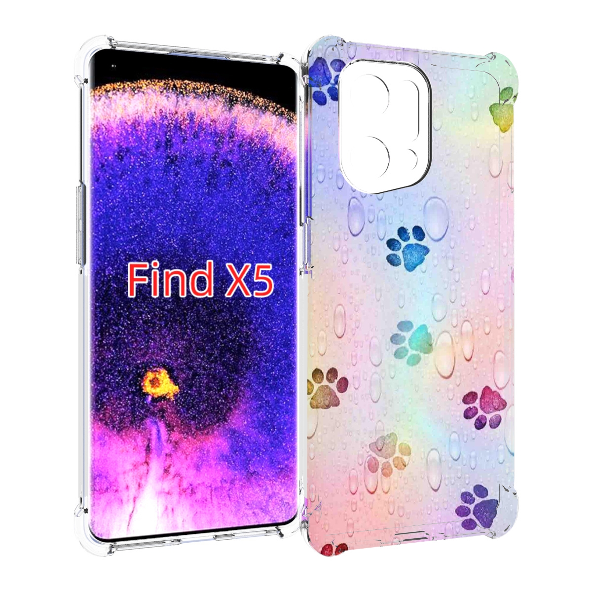 

Чехол MyPads лапки для Oppo Find X5, Прозрачный, Tocco
