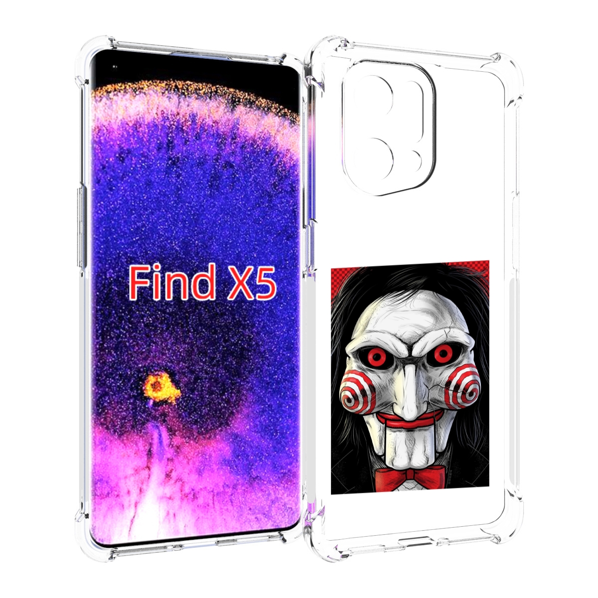 

Чехол MyPads кукла из пилы для Oppo Find X5, Прозрачный, Tocco
