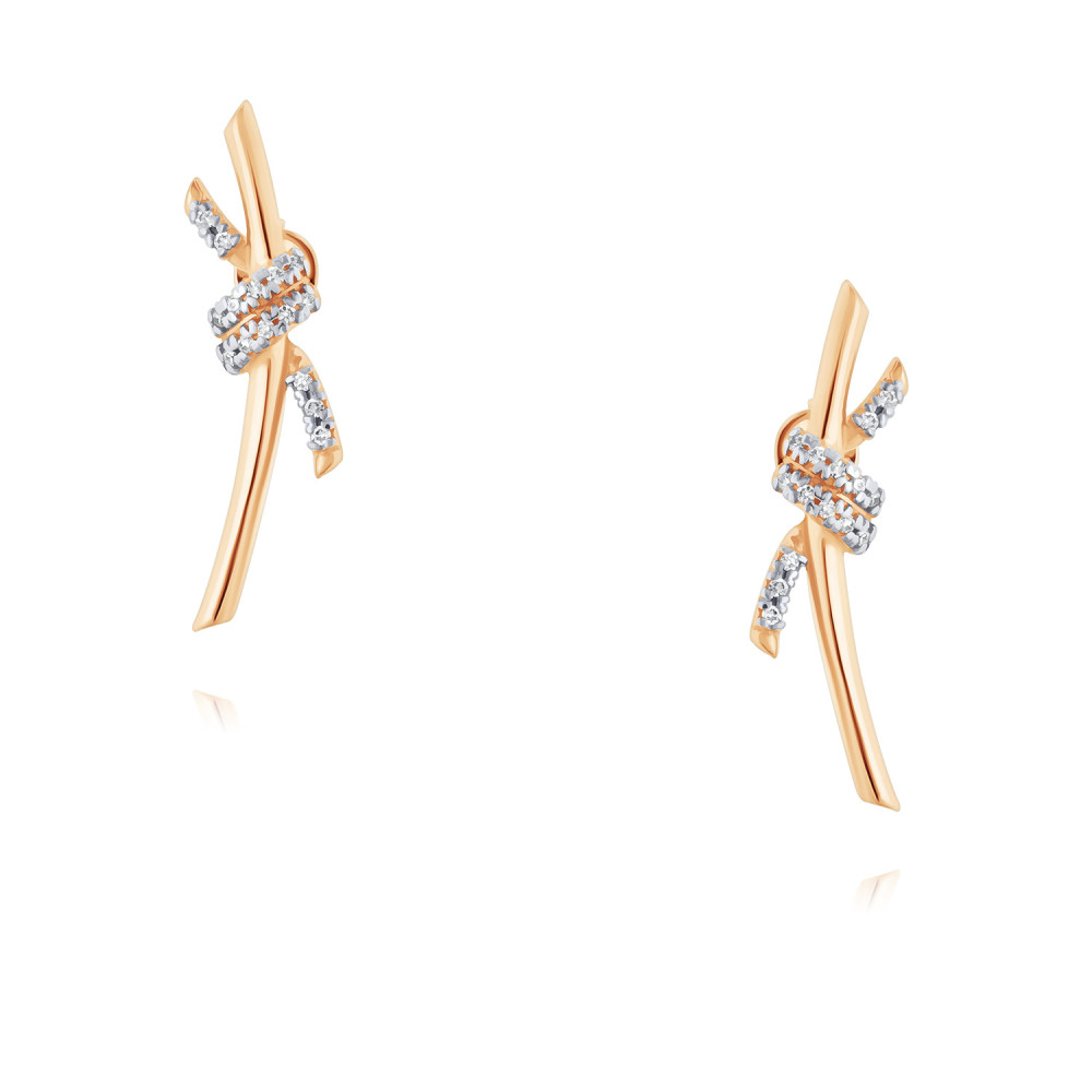

Серьги из красного золота ADAMAS 21041337/01-А50Д-41, бриллиант, 21041337/01-А50Д-41