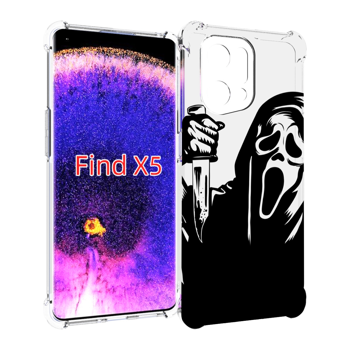 Чехол MyPads крик-с-ножом для Oppo Find X5