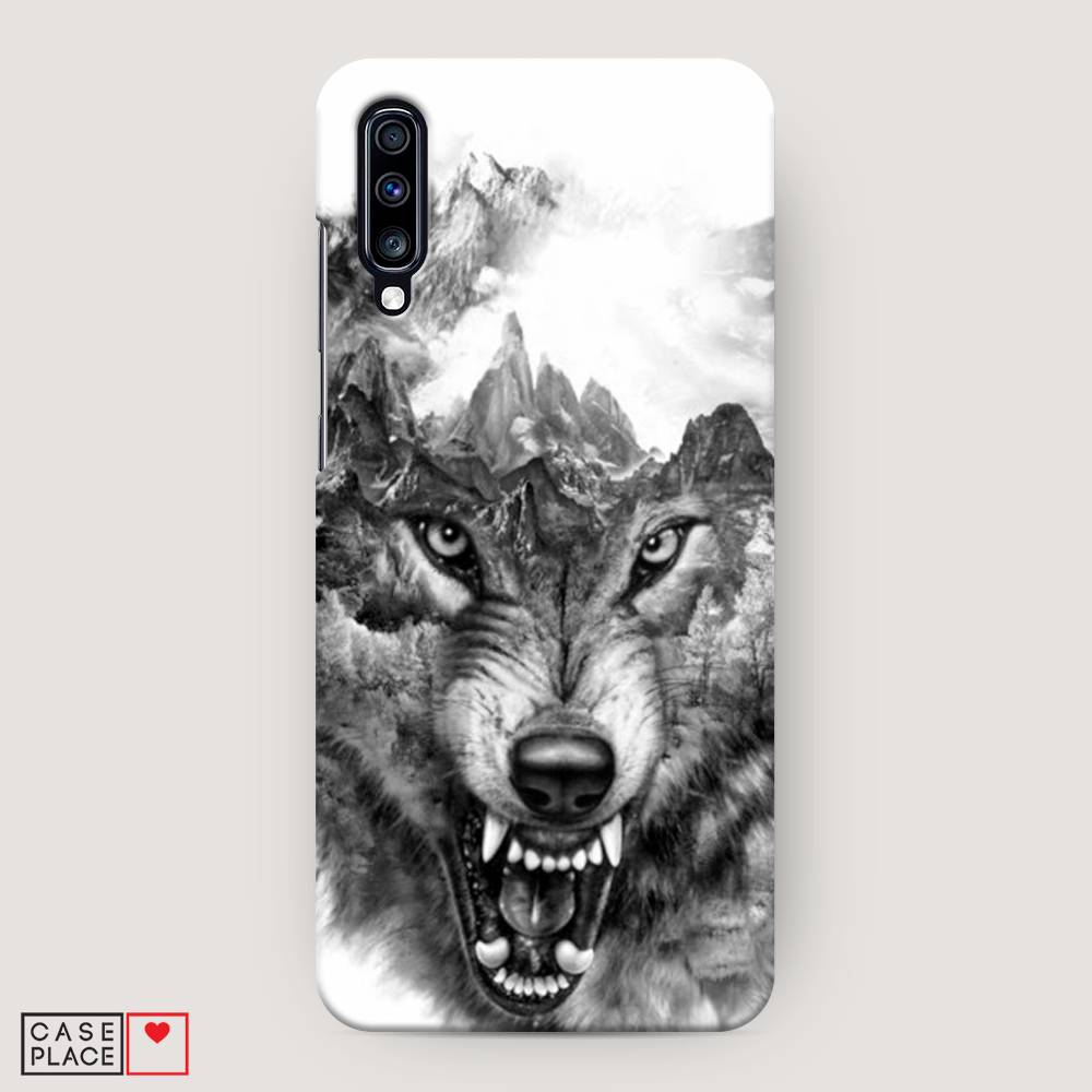 

Пластиковый чехол "Волк в горах" на Samsung Galaxy A70, 28120-1