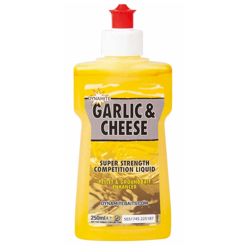

Ароматизатор жидкий Dynamite Baits Liquid XL Garlic & Cheese (Чеснок и Сыр) 250мл