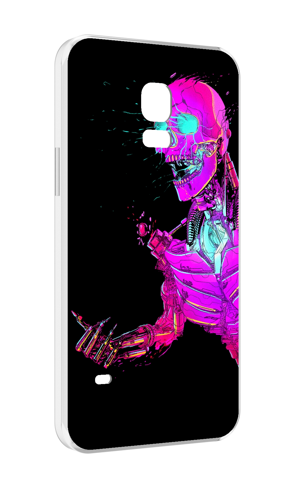 

Чехол MyPads скелет-робот-фиолетовый для Samsung Galaxy S5 mini, Прозрачный, Tocco