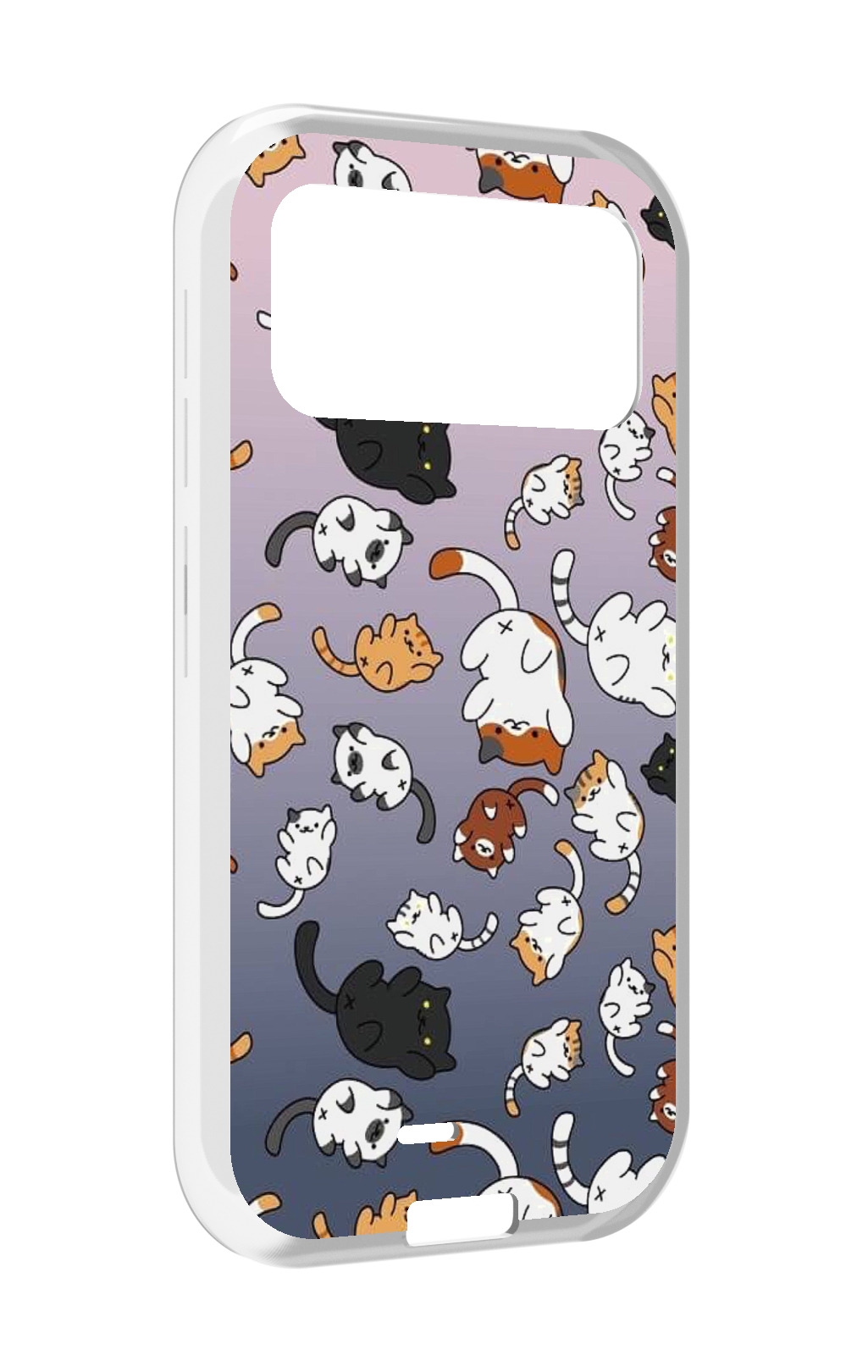 

Чехол MyPads Котики-летают для Oukitel F150 H2022, Прозрачный, Tocco