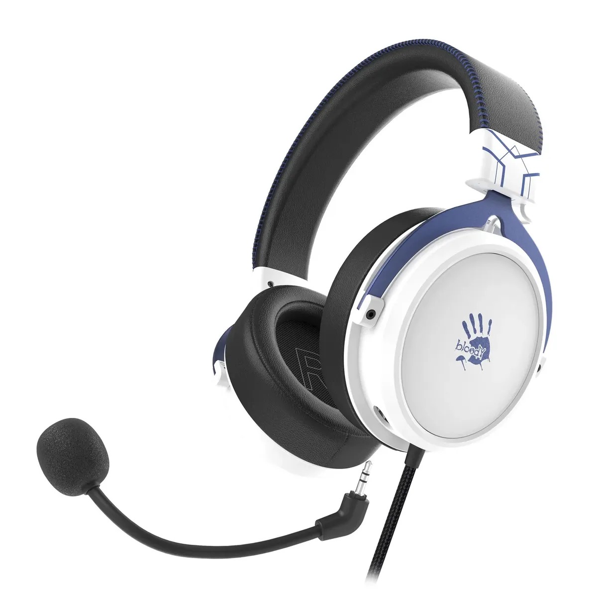 

Гарнитура игровая A4TECH Bloody M590i, для компьютера и игровых консолей, мониторные, пр, Гарнитура игровая A4TECH Bloody M590i, для компьютера и игровых консолей, мониторные, проводные USB/3,5 мм, синий / белый [m590i sports navy]