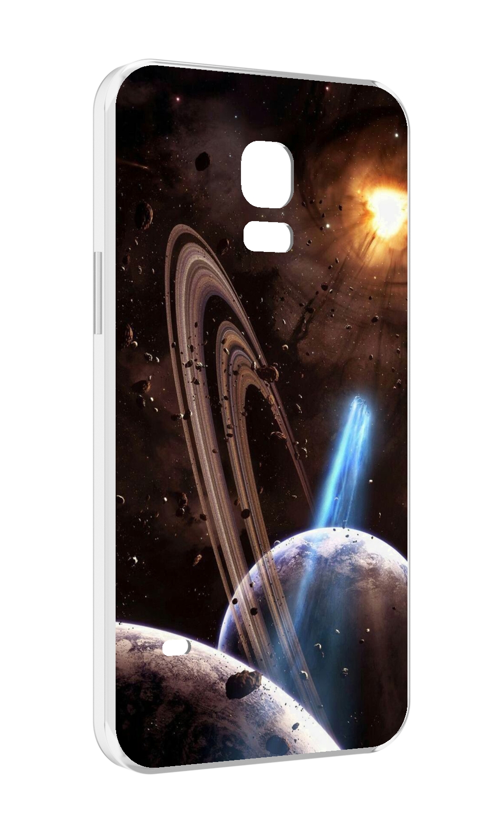 

Чехол MyPads сатурн в космосе для Samsung Galaxy S5 mini, Прозрачный, Tocco
