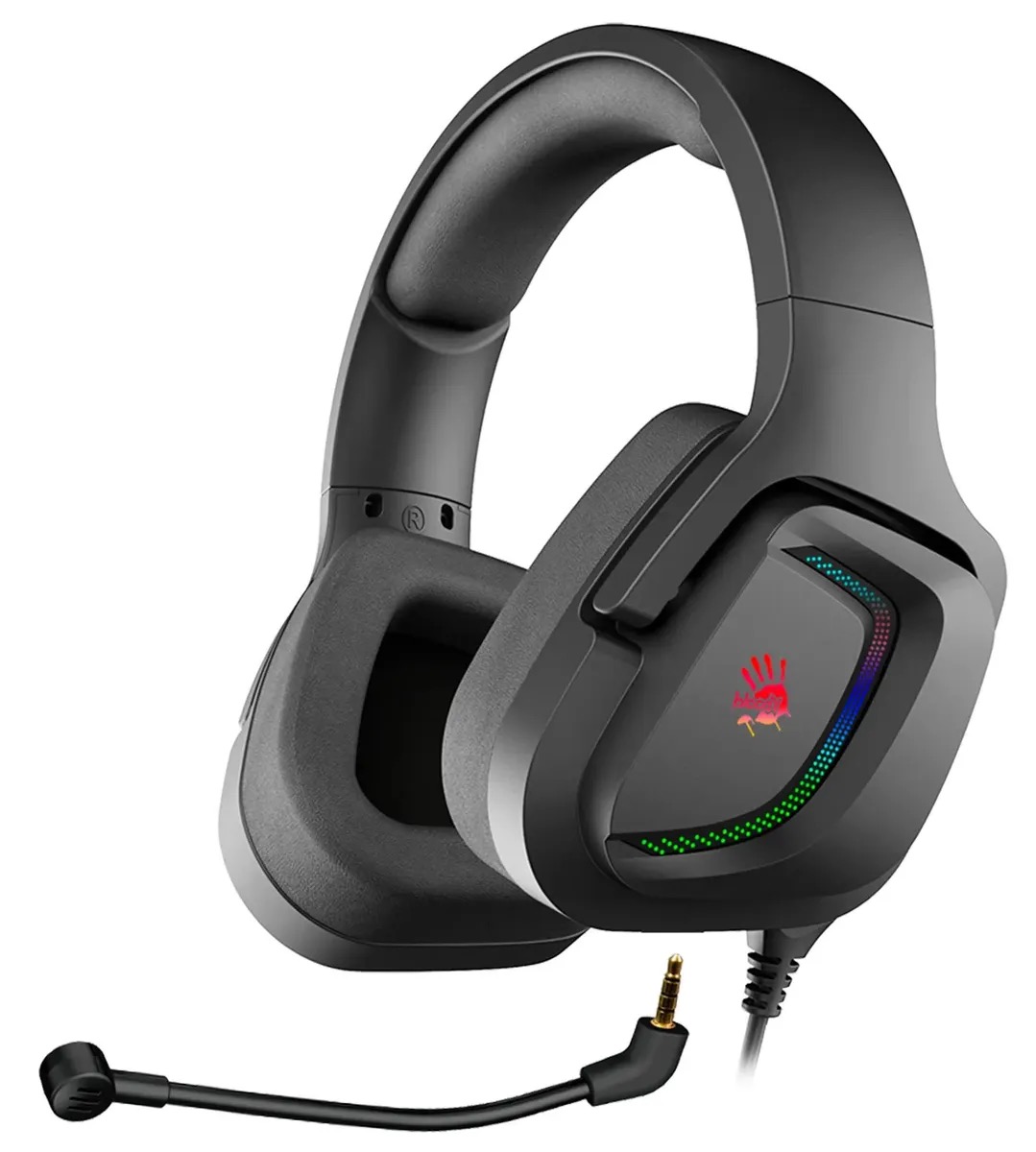 

Гарнитура игровая A4TECH Bloody G573, для компьютера, мониторные, проводные, черный