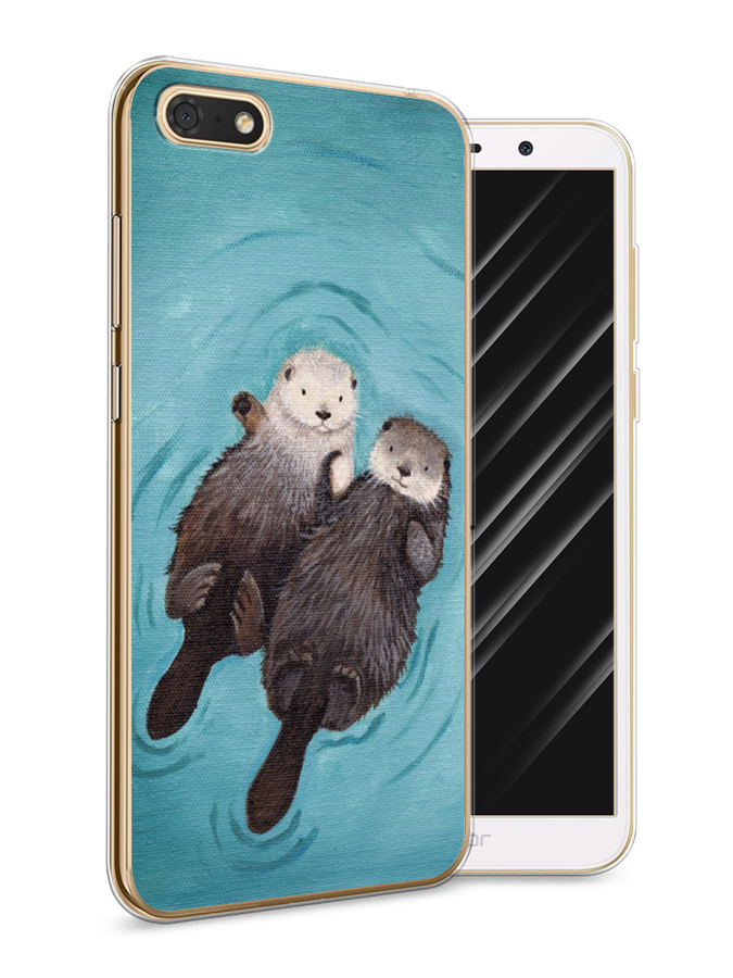 

Чехол Awog на Huawei Y5 2018 "Девушка с татуировками", Бежевый;розовый;черный, 65950-9