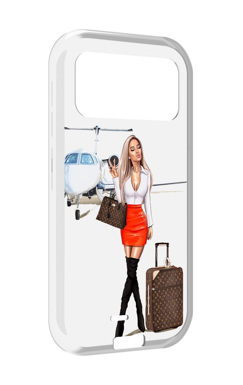 

Чехол MyPads Деловая-девушка женский для Oukitel F150 H2022, Прозрачный, Tocco