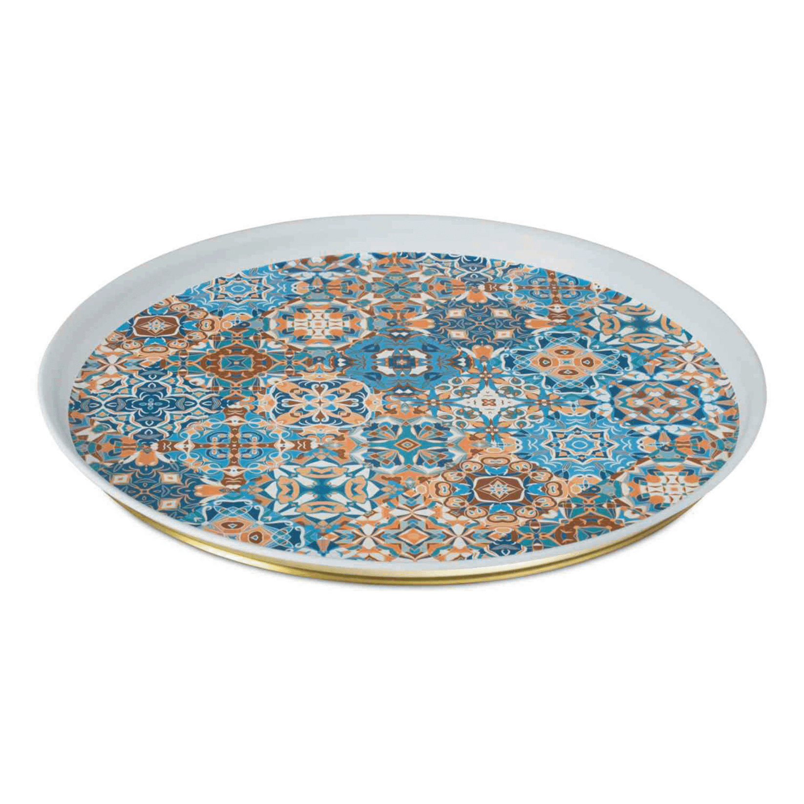 

Поднос Fioretta Mosaic жестяной 33 см
