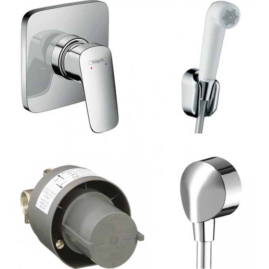 

Набор Hansgrohe SetLogis с гигиеническим душем (7160400/13620180/2745400/32127000)