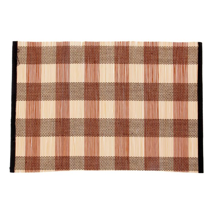 

Салфетка сервировочная на стол, 30x45 см, бамбук, Бежевый;коричневый