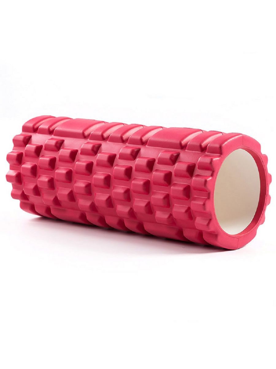 Валик для йоги Sportex B33110 красный 33x15