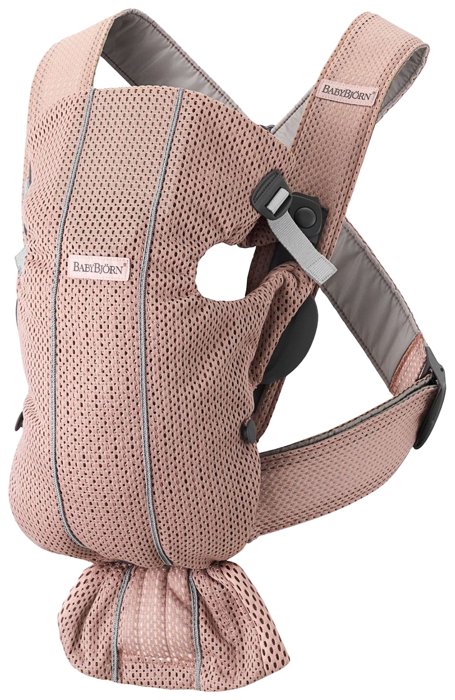 фото Эрго-рюкзак babybjorn mini mesh для новорожденных пыльно-розовый 0210.03 babybjörn