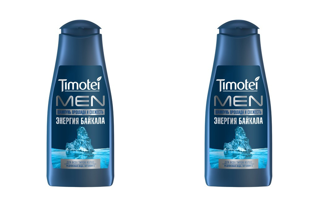 Купить Шампунь для волос Timotei мужской Men Прохлада и свежесть, 400 мл х 2 штуки