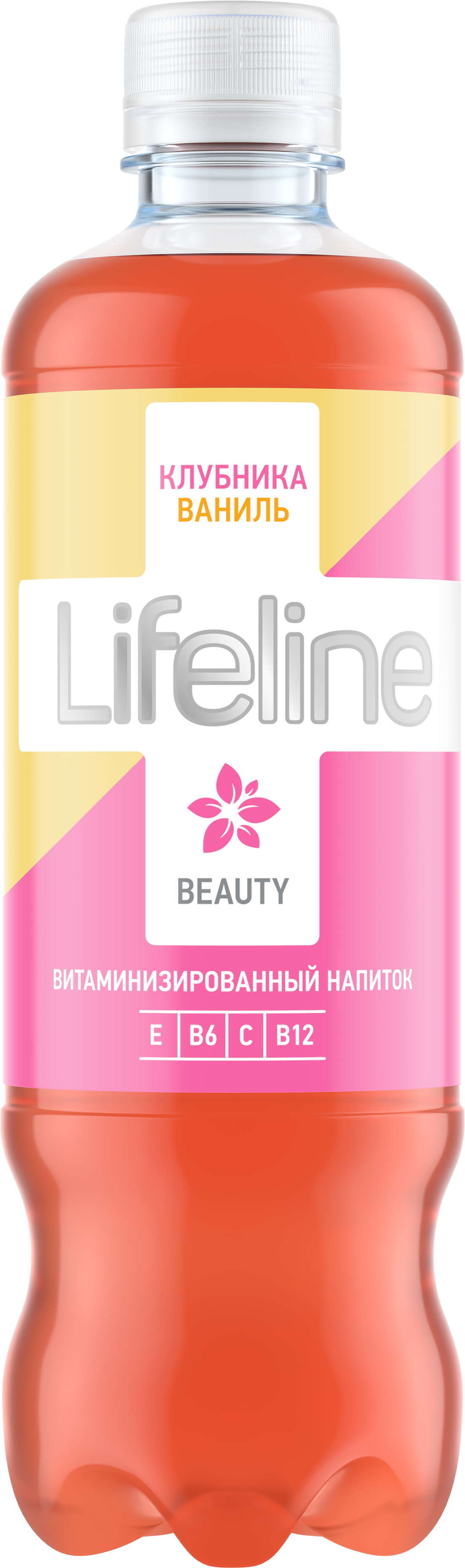 фото Напиток сокосодержащий lifeline beauty клубника-ванильный 500 мл