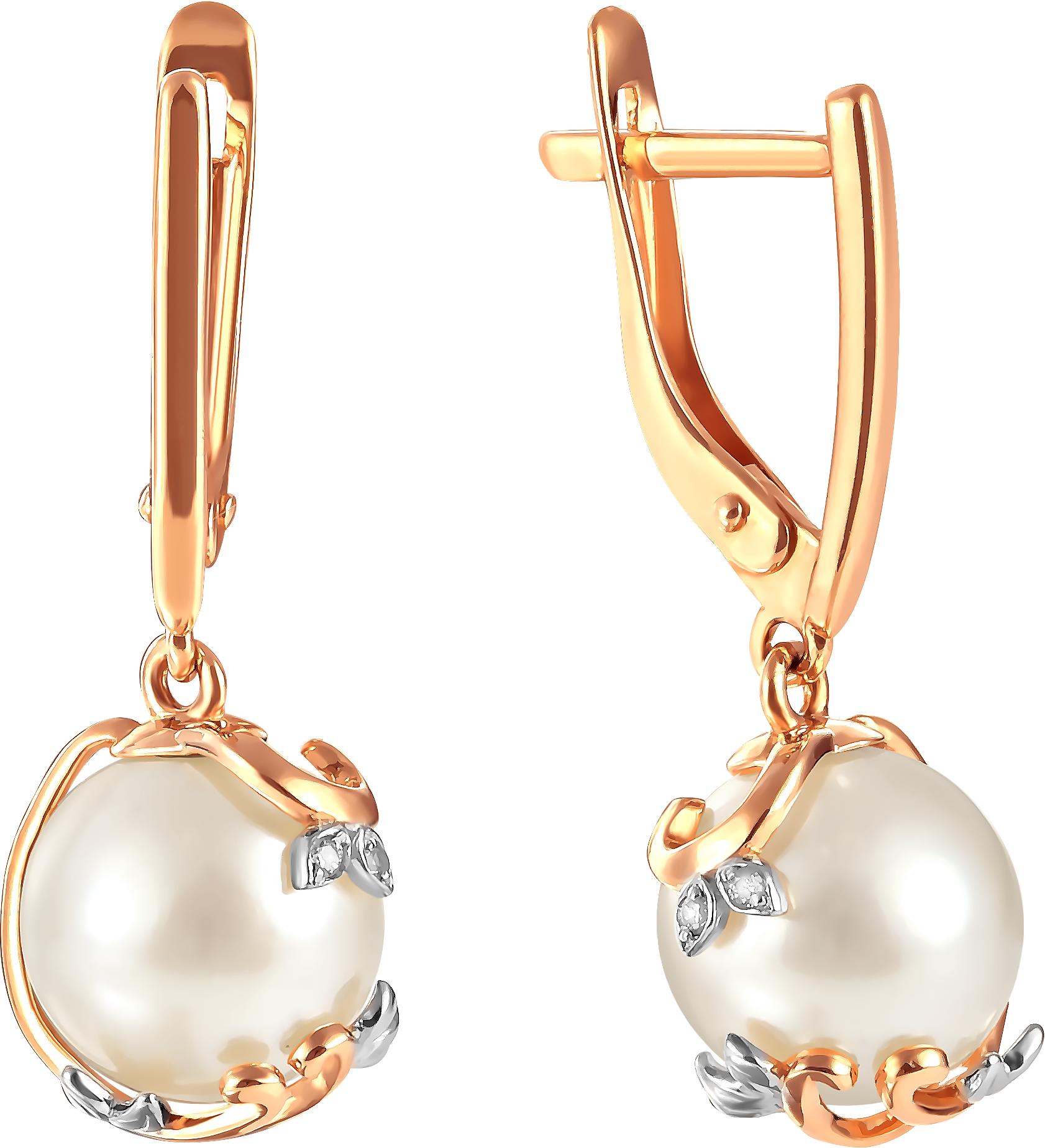 

Серьги женские из золота Примаэксклюзив 290-1-1018Р, жемчуг/фианит, 290-1-1018Р