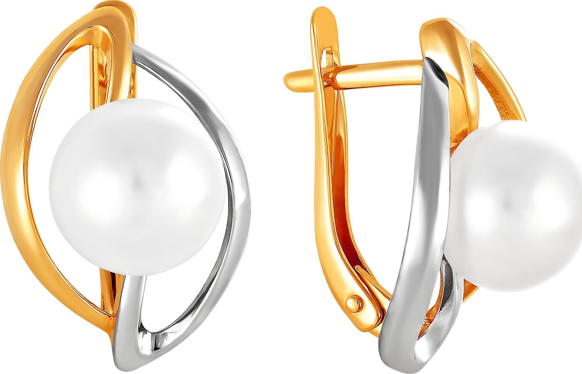 

Серьги женские из золота Примаэксклюзив 290-1-764Р, жемчуг, 290-1-764Р