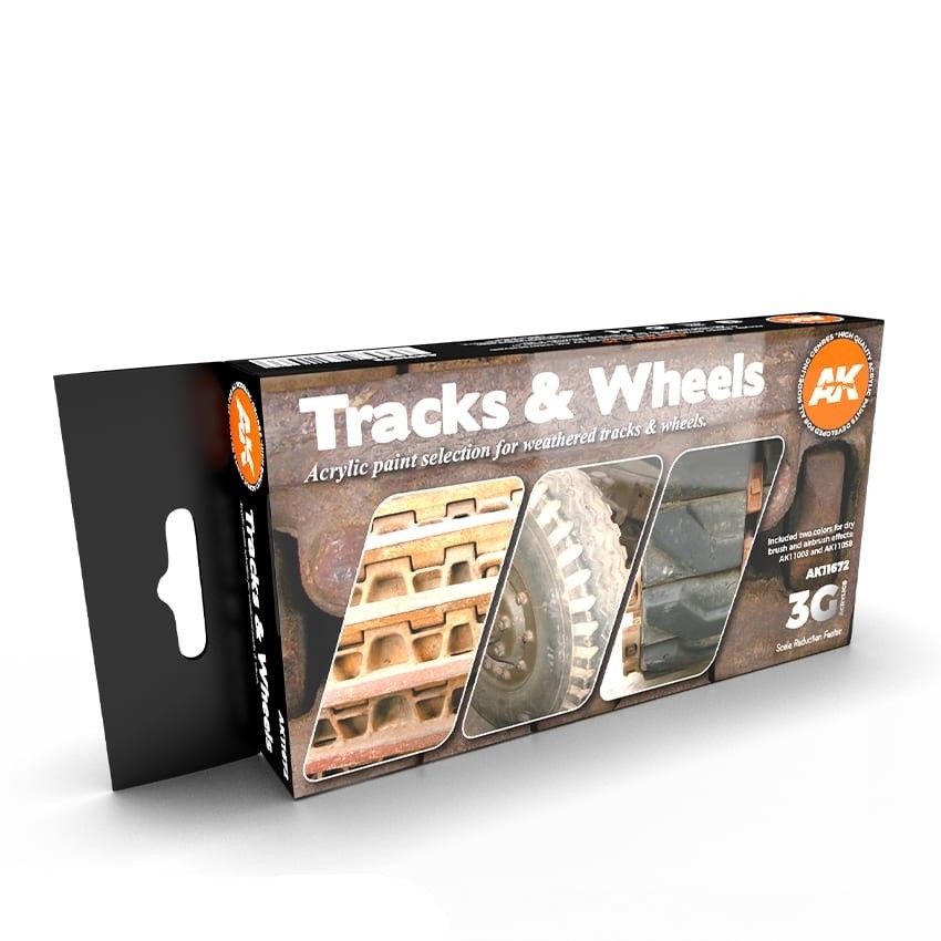 

AK11672 Набор красок TRACKS AND WHEELS