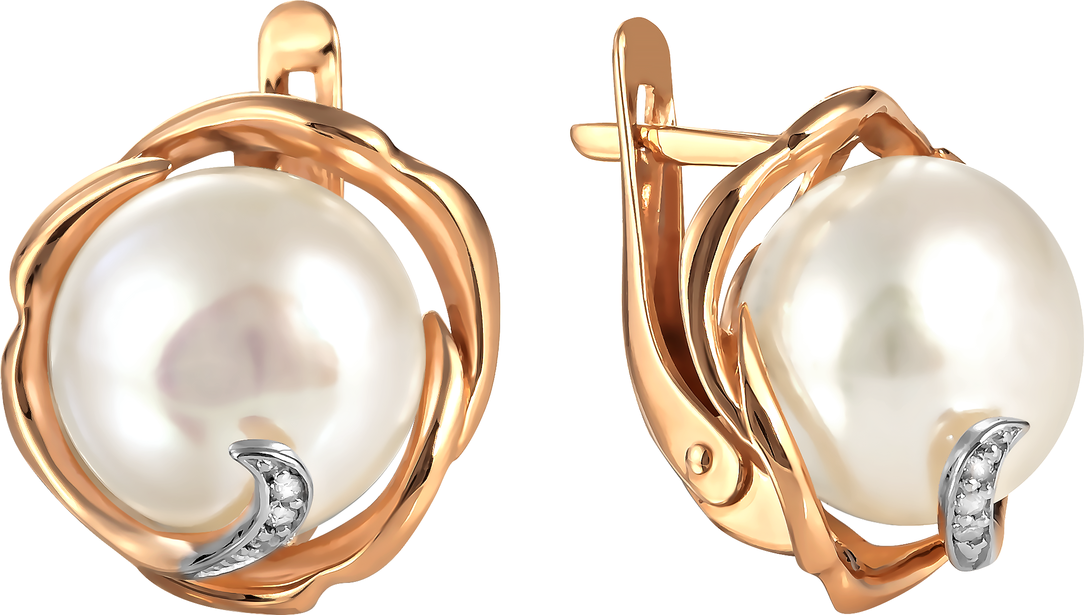 

Серьги женские из золота Примаэксклюзив 290-1-999Р, жемчуг/фианит, 290-1-999Р