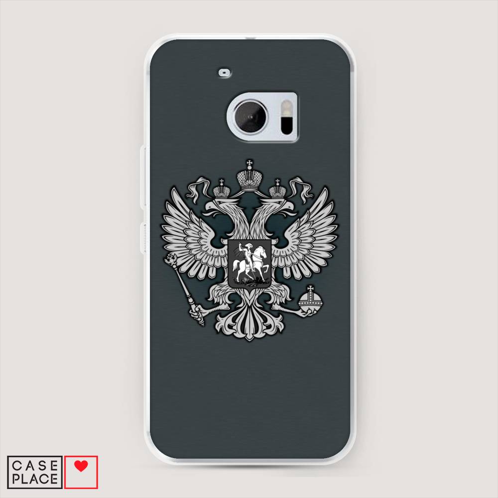 

Чехол Awog на HTC One M10 (HTC 10) / Эйчтиси One M10 (Эйчтиси 10) "Герб России серый", 101950-5
